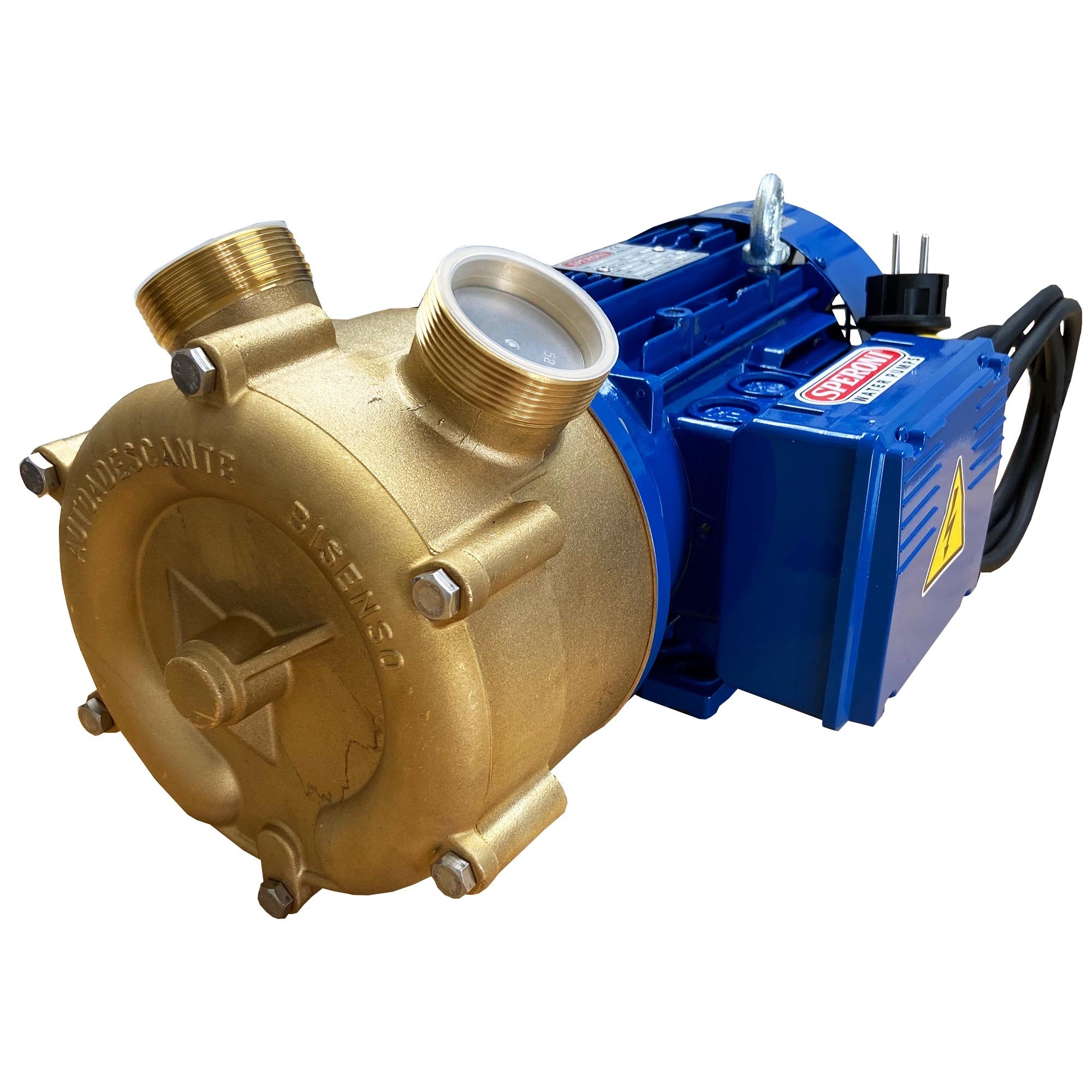 Speroni, Transfer water pump, Max. Flow 3600 GPH, Horsepower 2-1/2 HP, Port Size 2 in, Model# PM50-BR - EL.SPER-60Hz-1PH-NPT